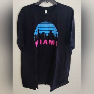 Brand New Vintage Miami Florida Cityscape Retro Graphic T-Shirt XXXL